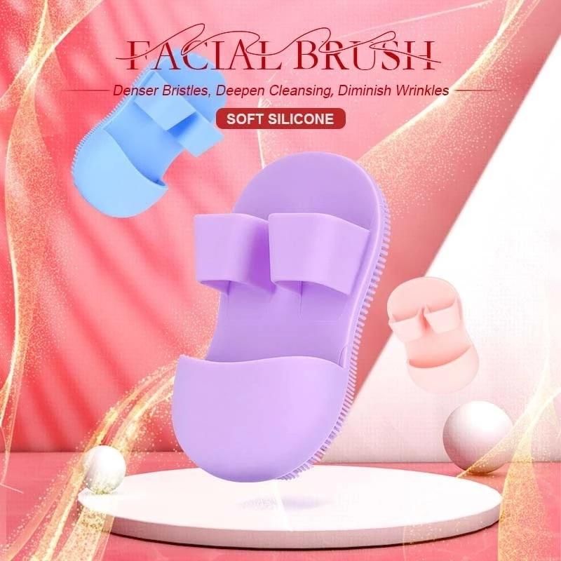 Crane beauty Soft Silicone Facial Cleansing Brush (Pack of 2)