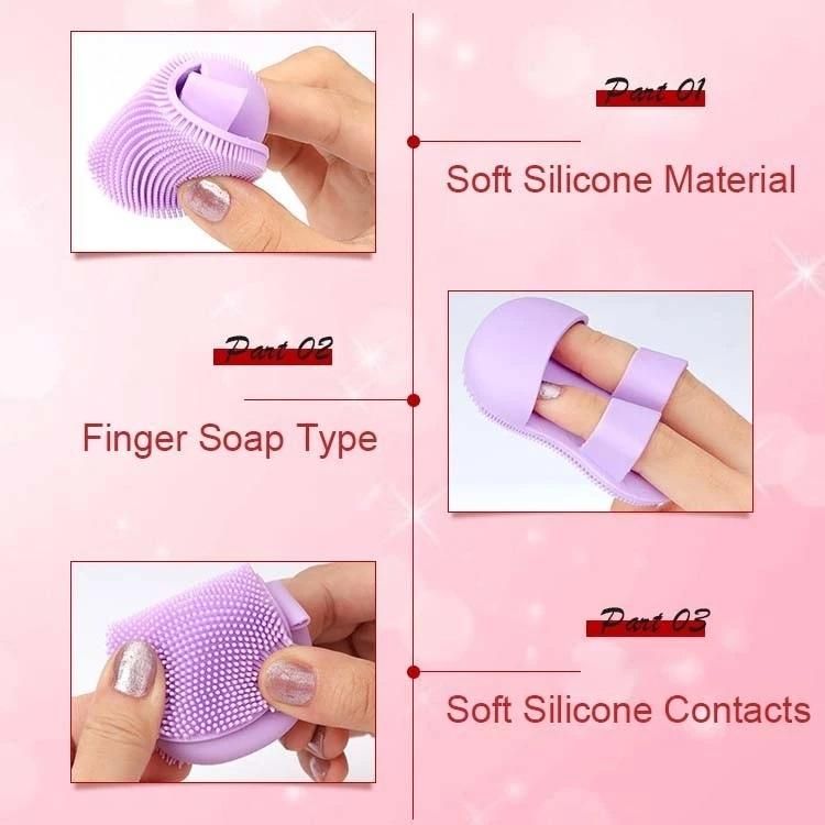 Crane beauty Soft Silicone Facial Cleansing Brush (Pack of 2)