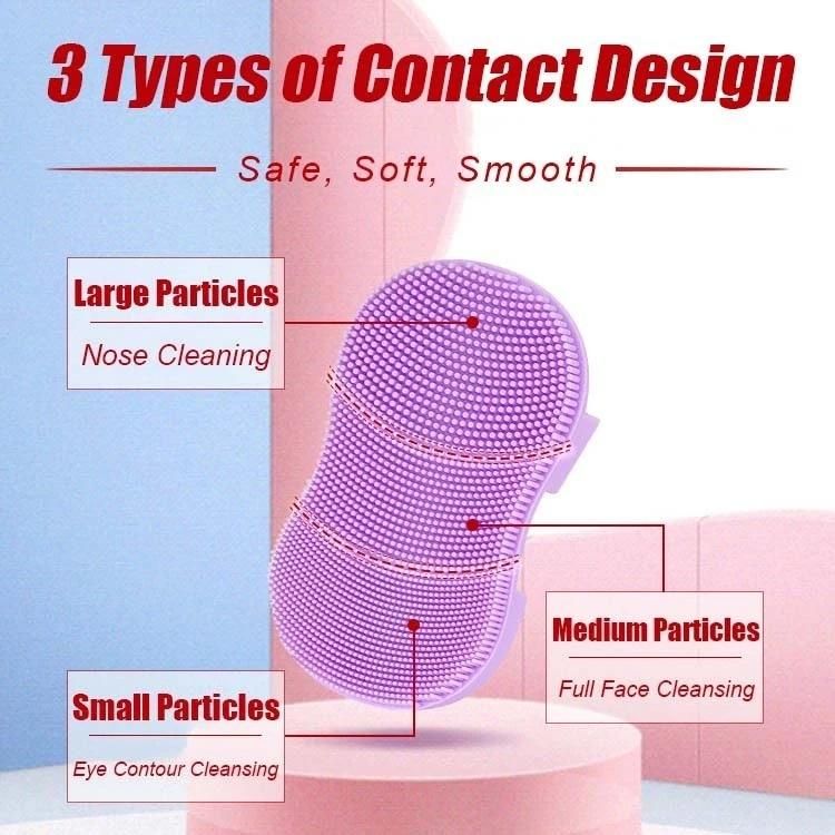 Crane beauty Soft Silicone Facial Cleansing Brush (Pack of 2)